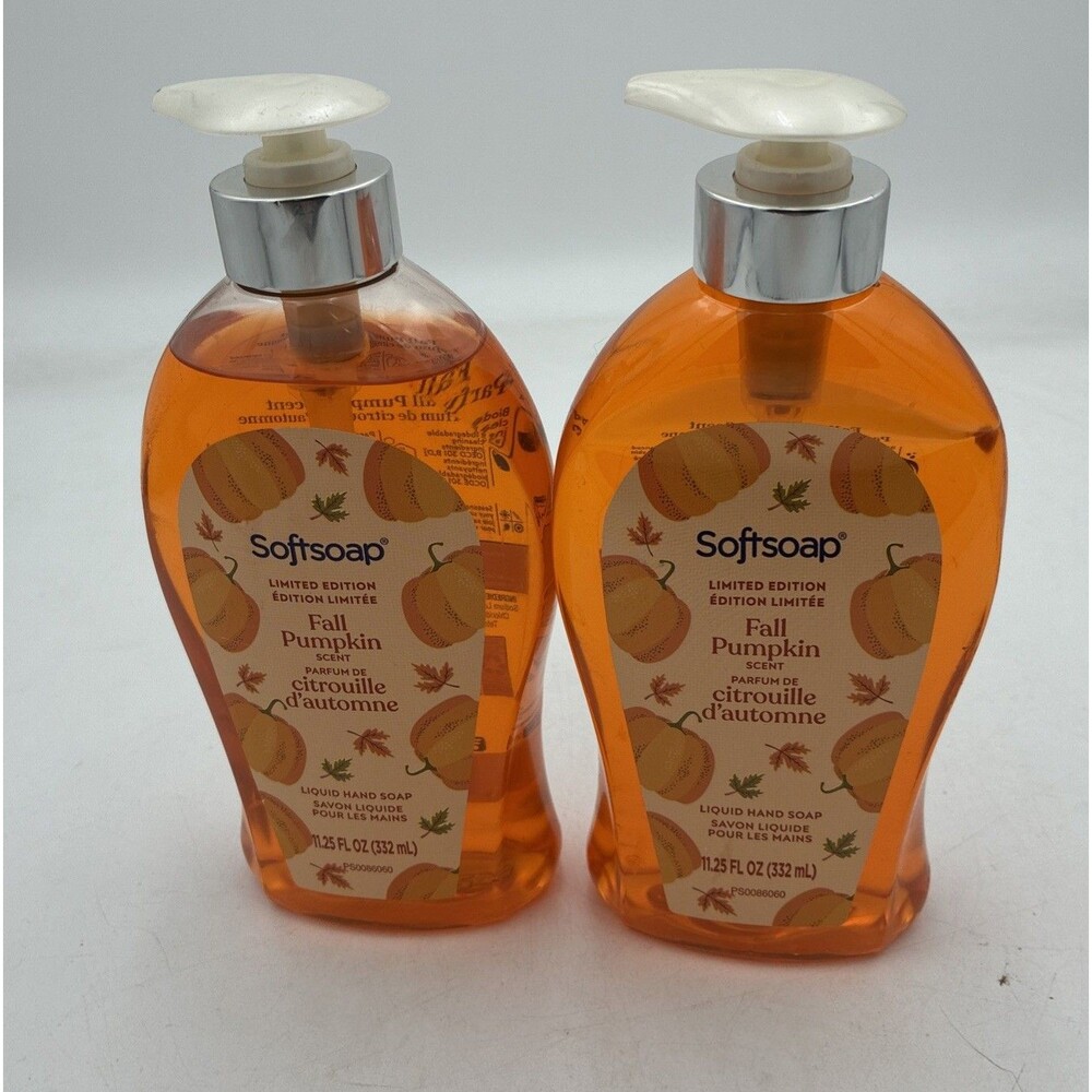 Softsoap Limited Edition Fall Pumpkin Liquid Hand Soap 11.25 fl oz **LOT OF 2**